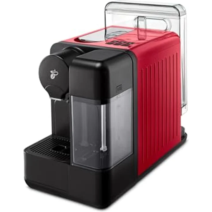 Tchibo Cafissimo "milk" Kapselmaschine für Kaffee, Espresso, Caffè Crema, Rot, mit integriertem Milchsystem und energiesparender Abschaltautomatik – Bild 4