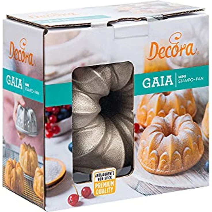 DECORA 0080117 ALUMINIUM DRUCKGUSS MINI-BACKFORM Ø 10 X 5 H CM GAIA – Bild 1