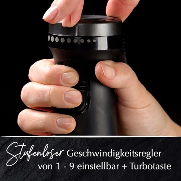 Stanley Rogers Stabmixer, 600W mit 9 Geschwindigkeitsstufen, 700ml Mixbehälter und Edelstahl-Doppelklingen-Aufsatz – Bild 4