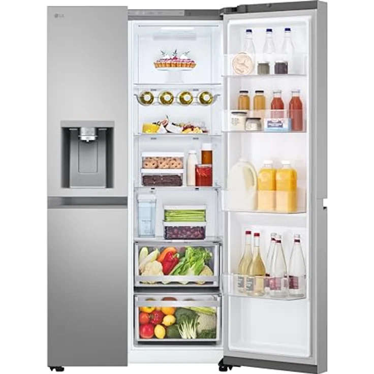 LG GSLE81PYBD, Side-by-Side Kühlschrank, 628L, Multi-Airflow, Prime Silver, Total NoFrost, DoorCooling+ – Bild 5