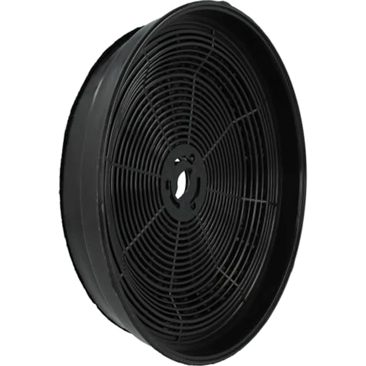 vhbw Aktivkohlefilter kompatibel mit CDA CTA9SS, CTA6SS, MX9SS, MX6SS, EVP91, EVP61, EVG9, EVG6SS, CTE6 Dunstabzugshaube - 19 cm, schwarz – Bild 2