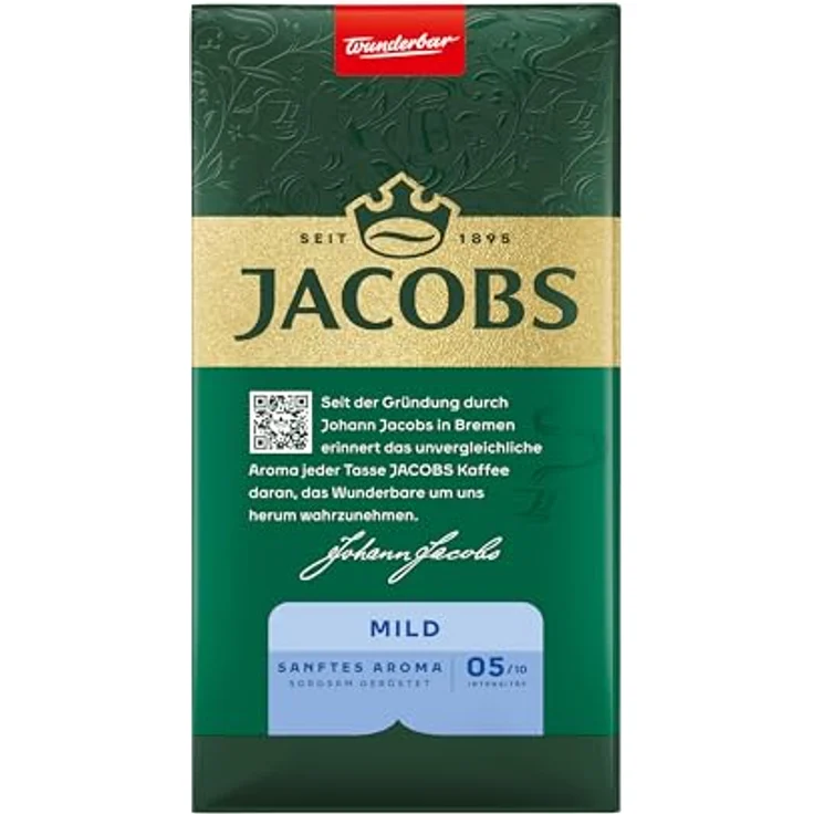 JACOBS Krönung MILD, gemahlener Kaffee aus 100 % Arabicabohnen, milder Geschmack, 500 g – Bild 2