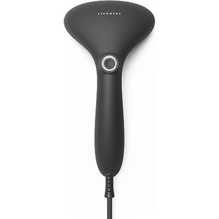 Steamery Dampfglätter Cirrus 2 Steamer, 1500W, Edelstahl-Mundstück, 25 Sekunden schnelles Aufheizen, Kleidung-Faltenentferner, Schwarz