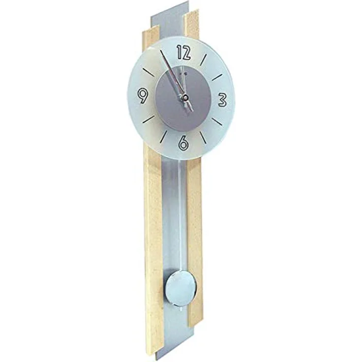 AMS Quarz-Pendeluhr, Holz, Mehrfarbig, 73 x 31 x 18 cm - Preisvergleich
