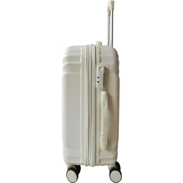 NTK-Collection Mabell, Hartschalenkoffer 2er-Set in Weiß, 80 l (M: 50 l, L: 80 l), mit Zahlenschloss und leichtläufigen Rollen – Bild 3