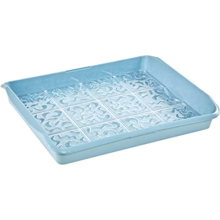 keeeper Party-Butler mit Kuchenplatte für Sandwich, Kuchen und Muffins, BPA-freier Kunststoff, 45 x 35 x 11 cm, Marco, Nordic Blue – Bild 2