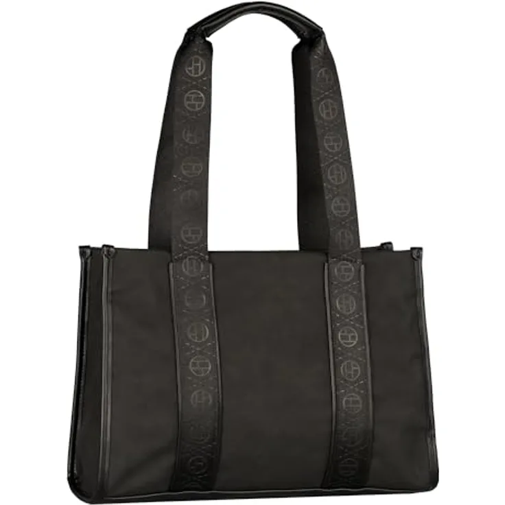 Tom Tailor Yara Shopper Tasche, 37 cm, schwarz, 100% Polyurethan