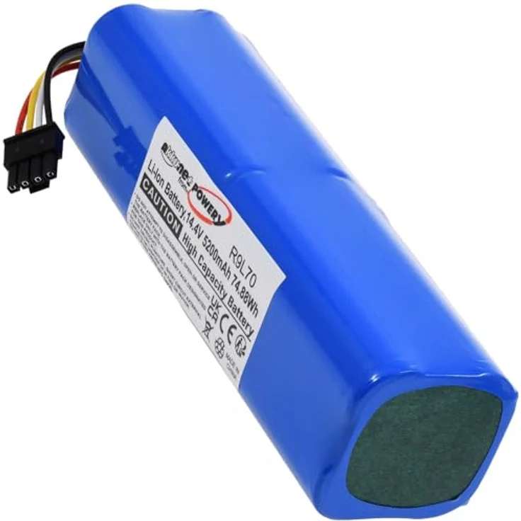 Powery Akku für Eufy RoboVac L70 Hybrid, 5200 mAh Li-Ion, 14.4 V – Bild 2