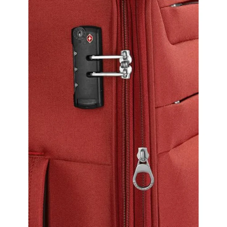 Worldpack Chicago 4 Rollen Trolley L 78 cm mit Dehnfalte, Rot, (86 l, XL) – Bild 4
