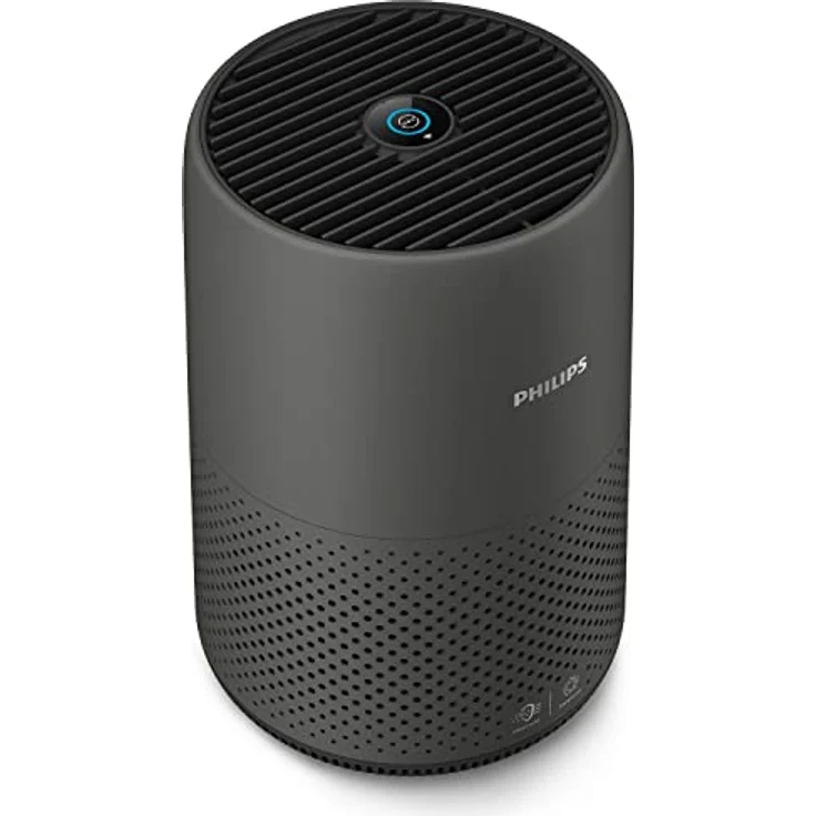 Philips 800i Serie Kompakt-Luftreiniger, 49m2, HEPA- und Aktivkohlefilter, entfernt bis zu 99,9% der Viren und Aerosole aus der Luft*, schwarz (AC0850/11) – Bild 2