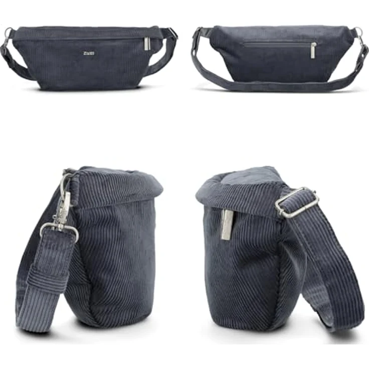 Zwei Mademoiselle.M Umhängetasche 40 cm, 100% Polyurethan, blau – Bild 3