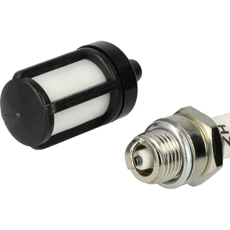 vhbw Wartungsset für Stihl MS 251, MS 241, MS 231 - Luftfilter, Kraftstofffilter (weiß) & Zündkerze (L7T) mit hoher Beständigkeit – Bild 7