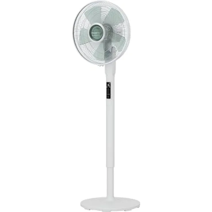 Rowenta Turbo Silence Extreme +, Standventilator mit 16 Geschwindigkeiten und 3 automatischen Modi, leiser Ventilator mit Effitech-Technologie, Oszillation 120 Grad, Höhe verstellbar - VU5890, schwarz