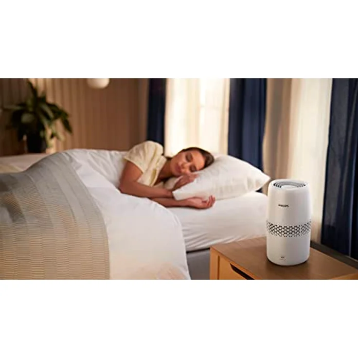 Philips Domestic Appliances Luftbefeuchtung 2000er Serie - NanoCloud-Technologie, Befeuchtet Räume bis zu 31m2, 2L Wassertank, 99% weniger Bakterien, Weiß, (HU2510/10) – Bild 4