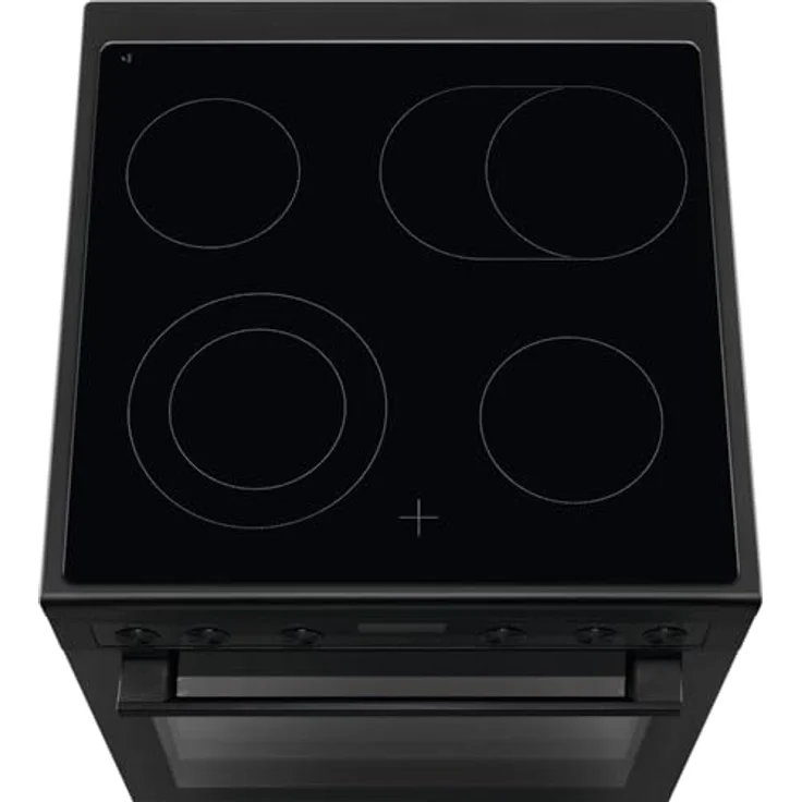 AEG CCB6446BBB 60 cm Standherd mit Glaskeramik-Kochfeld/Bräterzone/Mehrkreiskochzone/Versenkknebel/Touch-Bedienung/Grillfunktion/Display mit Uhr/A, Herd in Schwarz – Bild 2