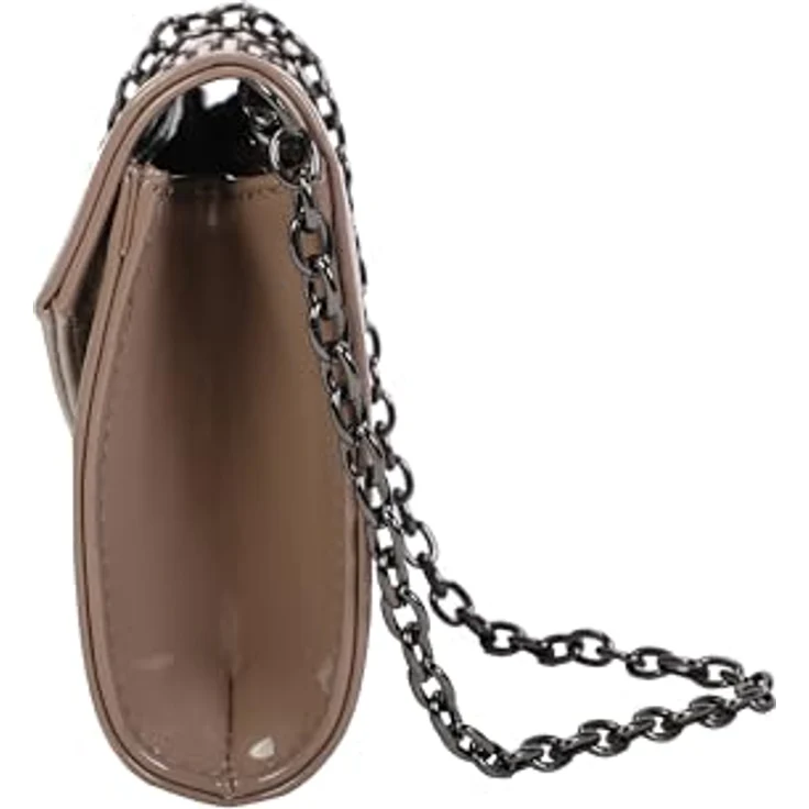 Buffalo Secco Clutch Tasche, Handtasche 25 cm mit Reißverschlussfach, grau, abnehmbarer Schulterriemen – Bild 2