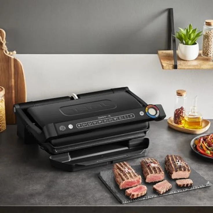 Tefal Kontaktgrill GC7278 OptiGrill+ XL, 2180 W, erneuerte Kochstufenanzeige, 9 Automatikprogramme + manuelles Programm, XL-Format – Bild 4