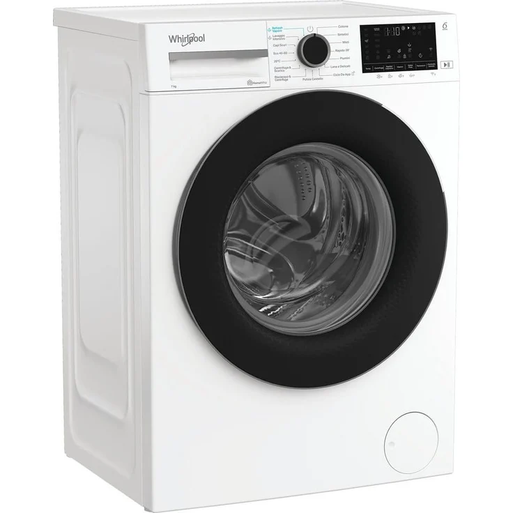 Whirlpool WAM 762WB IT, Frontlader Waschmaschine 7 kg, 1200 RPM, Energieeffizienzklasse A, Weiß