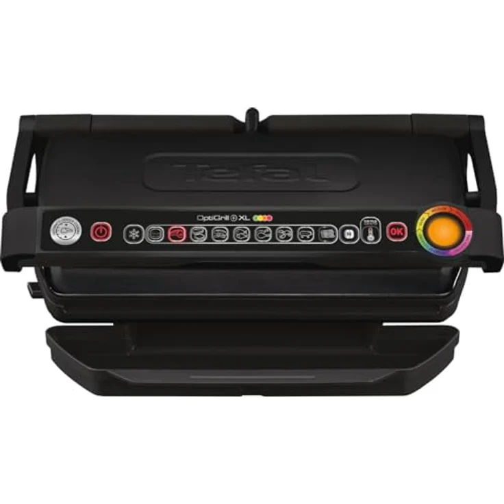 Tefal GC7248 OptiGrill+ XL Kontakgrill, 2000 Watt, 9 voreingestellte Grillprogramme, inkl. Backschale, schwarz – Bild 2