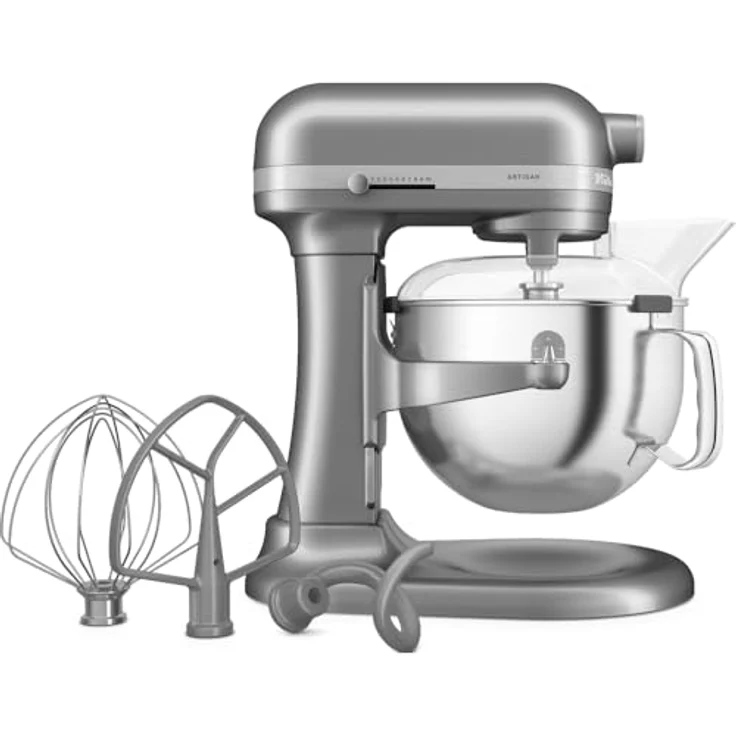 KitchenAid Küchenmaschine 5,6 L Edelstahl, 11 Geschwindigkeitsstufen, Soft-Start-Funktion, Spritzschutz – Bild 3
