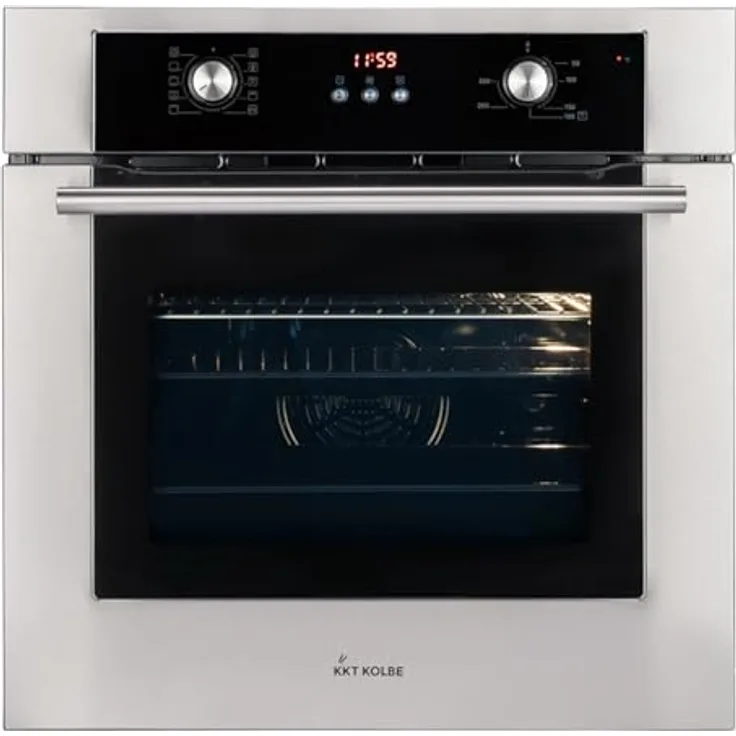 KKT KOLBE Einbaubackofen 60 cm BO8810SS | 70L | 3kW Heißluft Teleskopauszüge Automatik-Timer 2-fach Wärmeschutzverglasung Kindersicherung