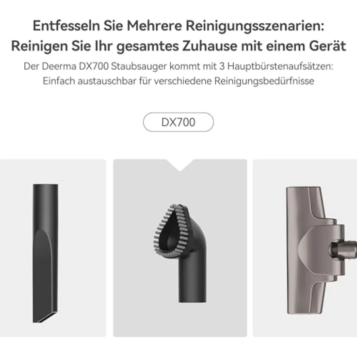 "Deerma Hand-und Stielstaubsauger DX700S Akku-Staubsauger, 600 W mit seitlichem Zyklonfilter" – Bild 4