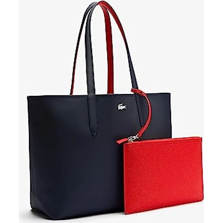 Lacoste Shopper Anna Shopping Bag 2142, Zweifarbiger Shopper zum Wenden, Platz für A4-Unterlagen, inkl. Reißverschlussetui & Schlüsselhalter – Bild 6