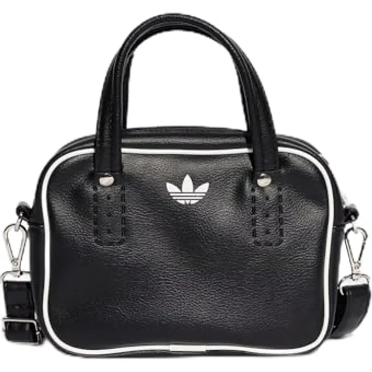 adidas Originals ADICOLOR SB Sporttasche, elegante Schultertasche mit verstellbarem Riemen und legendärem Trefoil-Print, schwarz