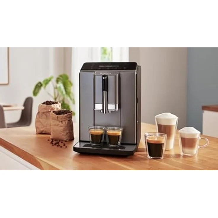Bosch Hausgeräte VeroCafe Diamond Kaffeevollautomat, Serie 2, titanium metallic, Easy Select Display, OneTouch-Funktion, Keramikmahlwerk, Aroma Max System – Bild 6