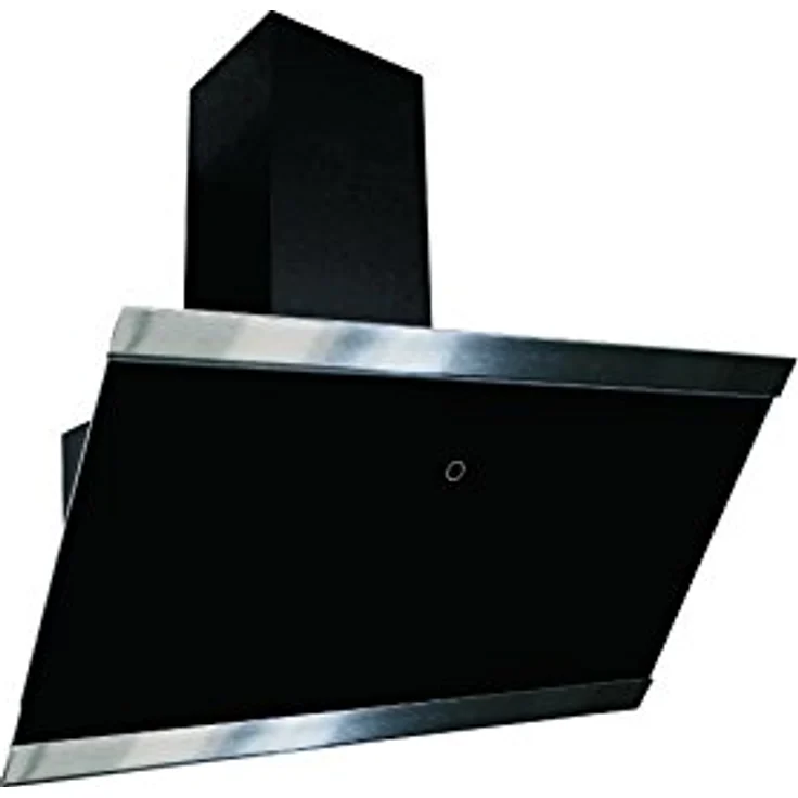 Respekta Dunstabzugshaube kopffrei / Dunstabzugshaube schräg 90 cm / Glasschirm mit Edelstahlrahmen in Schwarz / Abluft - und Umluftfunktion / CH89090S / A++ / 39–59 dB – Bild 2