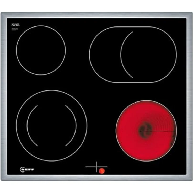 Neff N 50, Elektrokochfeld, 60 cm, herdgesteuert, Schwarz, Mit Rahmen aufliegend, M16SRF0L0, Kochfeld, Schwarz – Bild 1