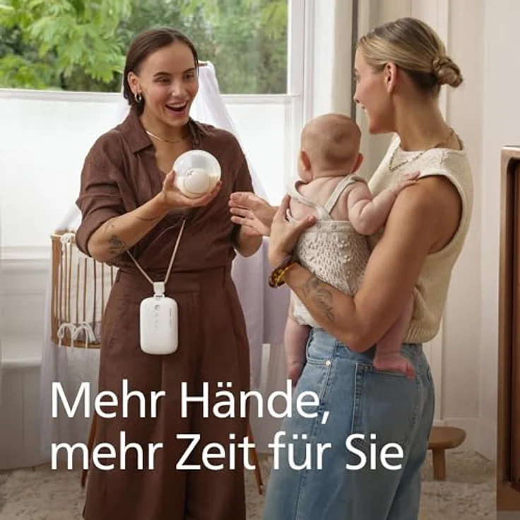 Philips AVENT Hands-free SCF552/11, Große Brustkissen und Einsätze, Silikon, Transparent, 28 mm für komfortable Passform – Bild 2