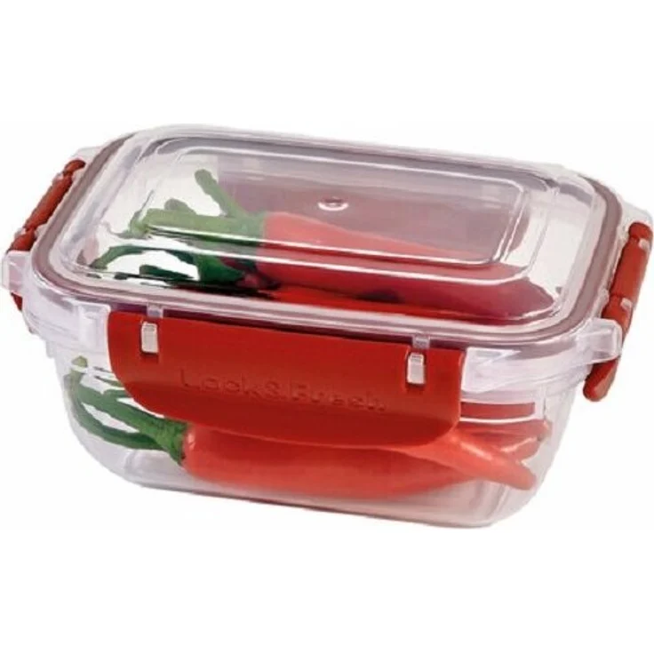 MICHELINO Frischhaltedose Lebensmitteldose Vorratsdose Serie Nora 400 ml Rot, Stapelbar und spülmaschinenfest