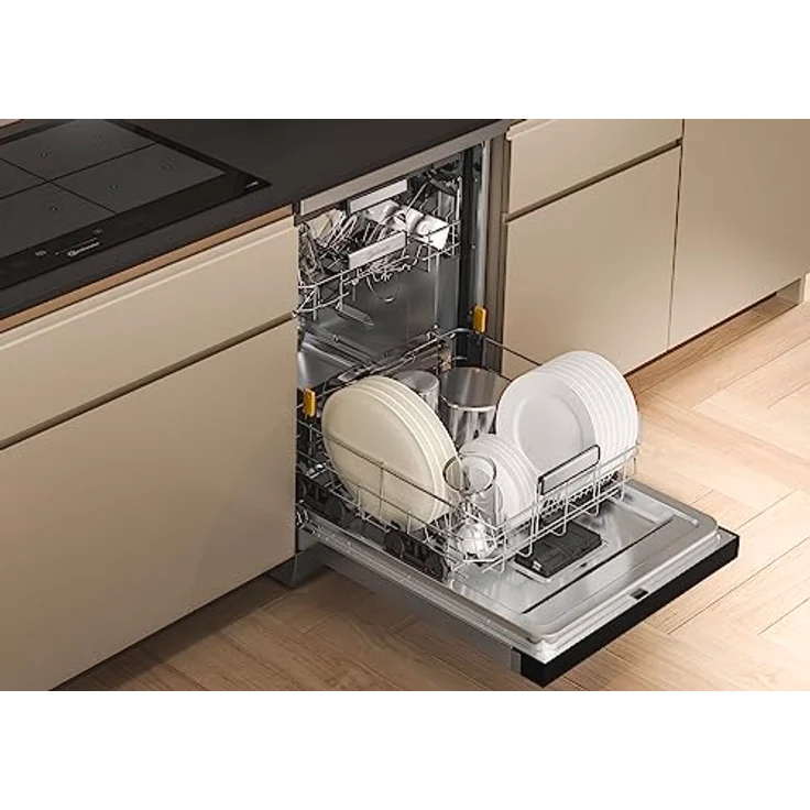 Bauknecht B7F HS51 X Freistehender Geschirrspüler/60 CM/15 Maßgedecke/PowerClean Pro-Effektive Hochdruckdüsen/Natural Dry-Automatische Türoffnung-Bessere Trocknung/MaxiSpace-Mehr Innenraum – Bild 4