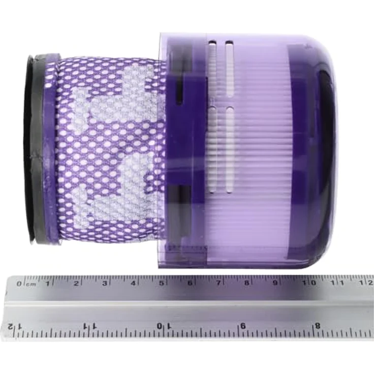 AccuCell Saugroboter Zubehör-Set Filter passend für Dyson SV19 Omni-Glide, HEPA, 8,2cm x 10,3cm, lila, ersetzt 965241-01 – Bild 4