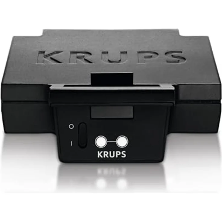 Krups Sandwichmaker FDK462 Iconic Muschelform, 850 W, keramikbeschichtete Antihaftplatten, kratzfest, silber. – Bild 2