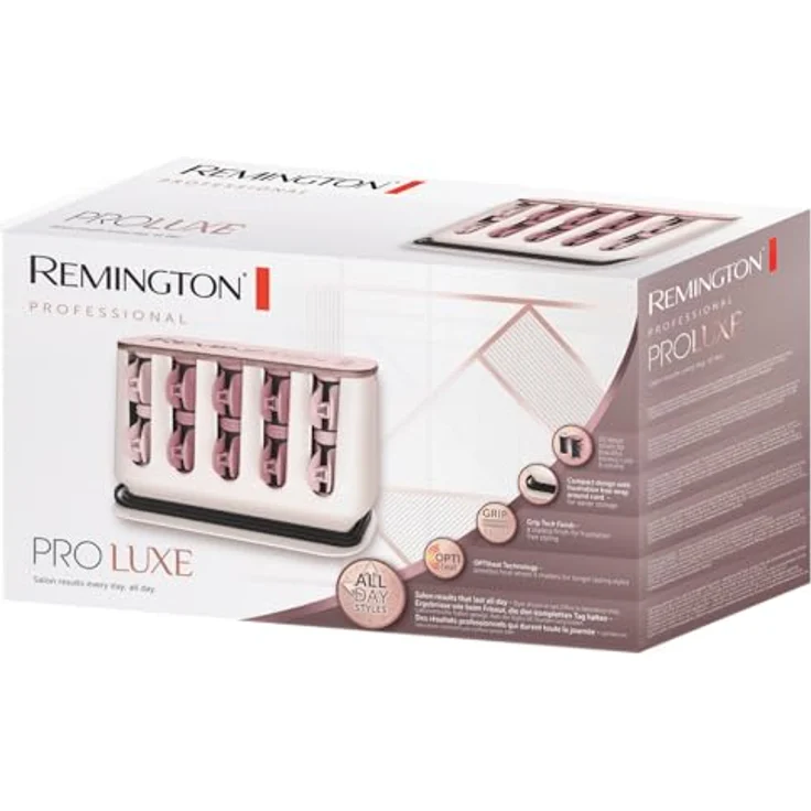Remington Lockenwickler PROluxe H9100, aufheizbar, OPTIheat-Technologie, innovatives Clip-Design, zwei Größen (25 mm, 32 mm), rosé-schwarz – Bild 6