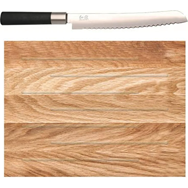 Kai Wasabi Black Brotesser und Brotmesserbrett
