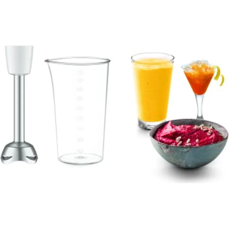 Moulinex Prep'Mix+ Handmixer, ideal für leichte und dicke Zubereitungen, leistungsstarker Motor mit 500 W, 5 Geschwindigkeitsstufen, Turbo-Einstellung, 2 Schneebesen, 2 Kneten, Edelstahl, HM460110 – Bild 3