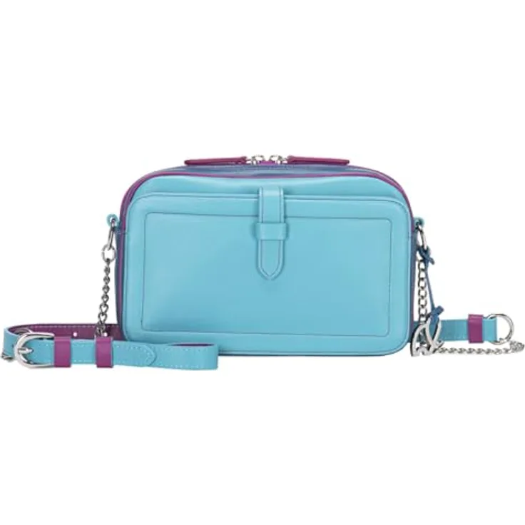 Mywalit Umhängetasche Leder 19 cm, grün, 100% Leder, kompakt und stilvoll