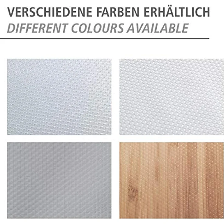 WENKO Antirutschmatte für Schrank und Schublade, Rutschstopp mit Noppen, Lebensmittelecht schützt den Schrank, geräuschdämpfend & zuschneidbar, pflegeleichter Kunststoff, 150 x 50 cm, Grau – Bild 5