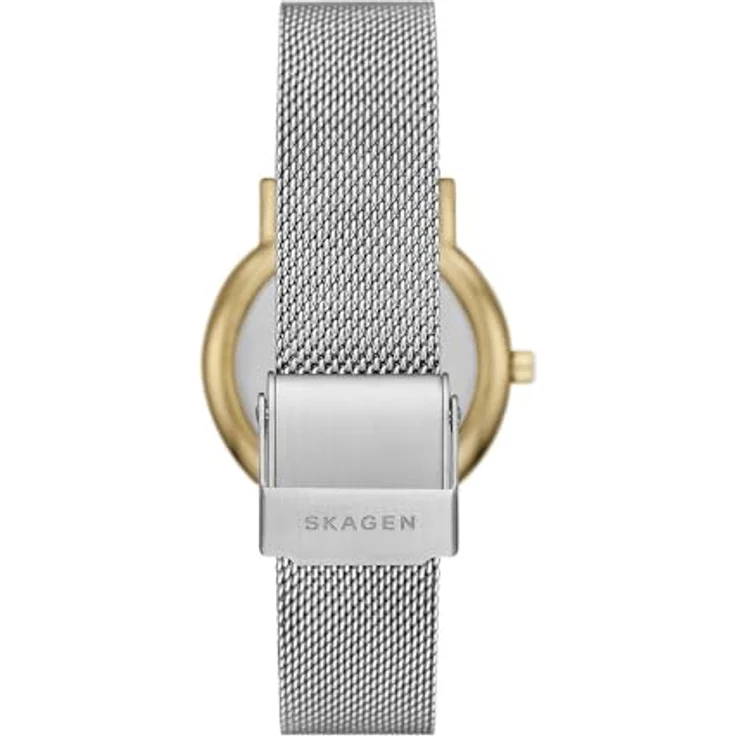 Skagen Damen Analog Quarz Uhr mit Edelstahl Armband SKW3153SET, 30-mm-Gehäuse, silbernes Milanaiseband – Bild 2