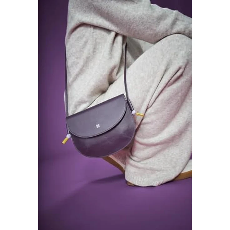 DuDu Skye Umhängetasche aus 100% Leder, grau, 21 cm x 16.5 cm – Bild 8