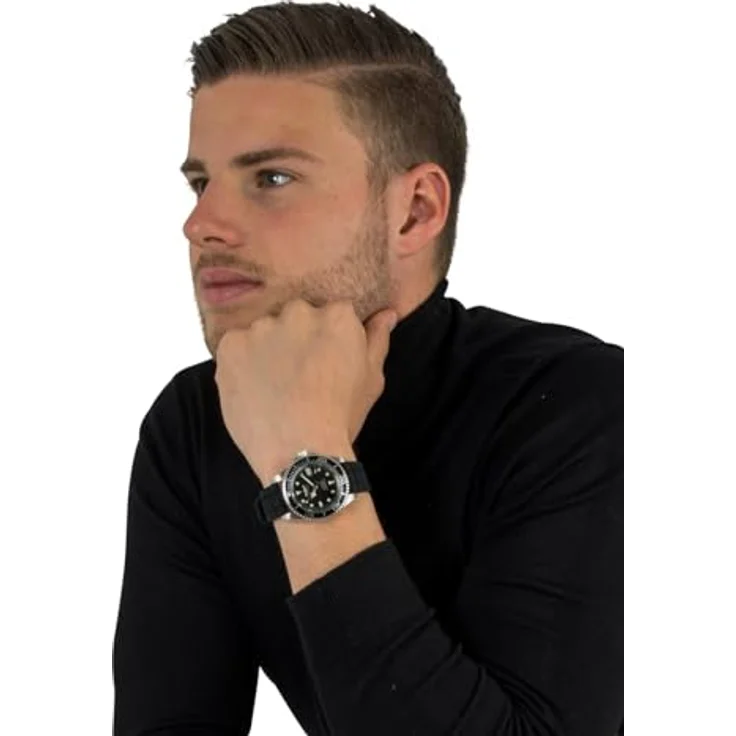 Invicta Pro Diver Automatikuhr, Herren Edelstahl Uhr mit schwarzem Ziffernblatt, 40mm, wasserdicht bis 200m – Bild 5