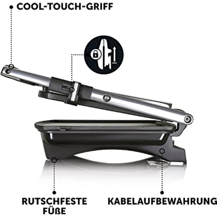 Breville VST026X VST026 Panini-Presse, Edelstahl, Platin – Bild 7