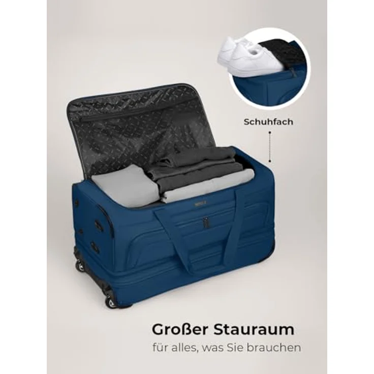Redolz Duffle Essentials 2-Rollen Reisetasche 70 cm L mit Dehnfalte navy – Bild 3