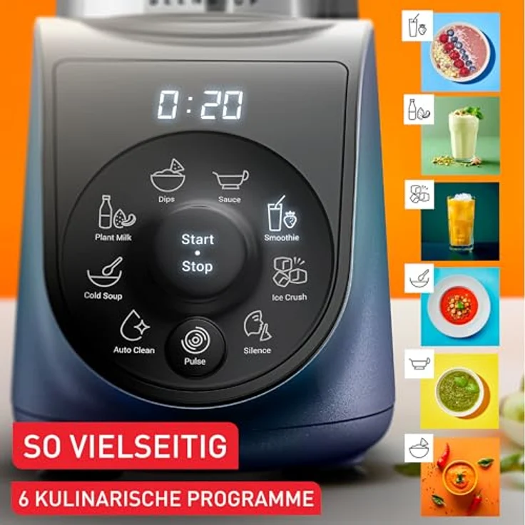 Tefal Standmixer BL19H4 Blend Up, 1000 W, 8 automatische Programme, kompakt, Silence-Modus – Bild 3