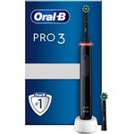 Oral-B, Elektrische Zahnbürste, Pro3 3400N Black - Mit innovativer Technologie für gründliche Reinigung