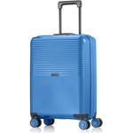 Pack Easy Jet 4 Rollen Kabinentrolley 55 cm, blau, 100% Polypropylen, kompaktes Design (38 cm x 20 cm)
