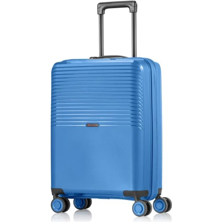 Pack Easy Jet 4 Rollen Kabinentrolley 55 cm, blau, 100% Polypropylen, kompaktes Design (38 cm x 20 cm)